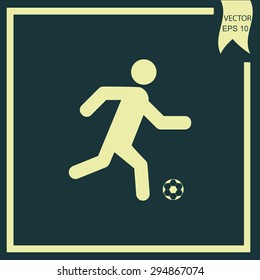 soccer player with ball