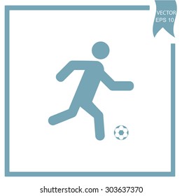 soccer player with ball