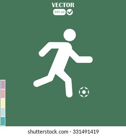 soccer player with ball