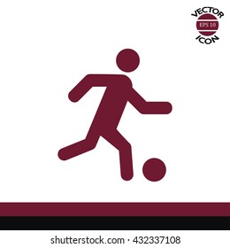 soccer player with ball