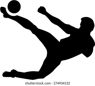 Soccer Player Bicycle Kick