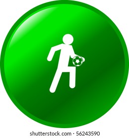 soccer player button