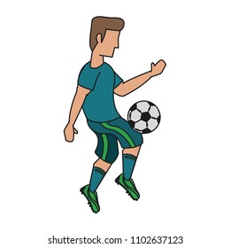 Soccer Player Cartoon Stock Vector Royalty Free 1102637123