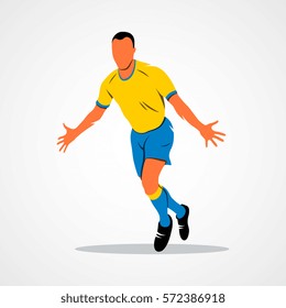 soccer player celebrating