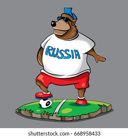 Soccer Player Character Art, Foot ball (Vector Art)
