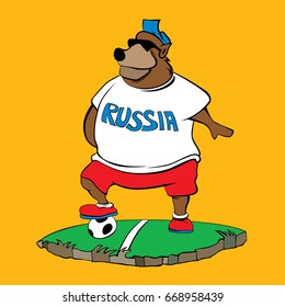 Soccer Player Character Art, Foot ball (Vector Art)