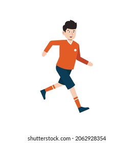 soccer  player character vector illustration design eps.10