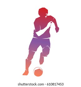 Soccer player. The colorful vector illustration