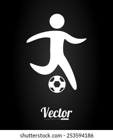 soccer player design, vector illustration eps10 graphic 