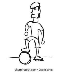 Soccer Player Doodle