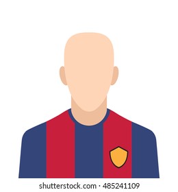 Soccer player flat icon. You can be used for playere kit icon several purposes like: websites, UI, UX, info-graphics, web and mobile phone apps