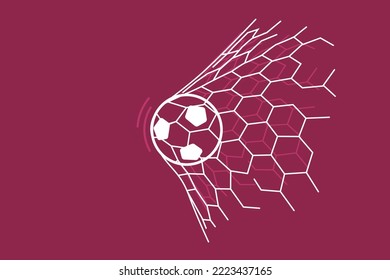 soccer player and football. Outline vector illustration.