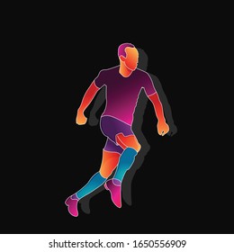soccer player gesture design template
