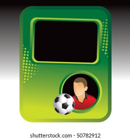 grüne Fußball-Halbtonvorlage