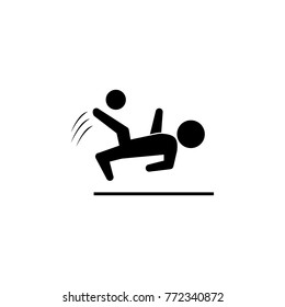 Soccer player hit the ball icon. Silhouette of an athlete icon. Sportsman element icon. Premium quality graphic design. Signs, outline symbols collection icon for websites on white background