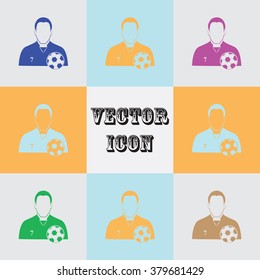 Soccer player icon