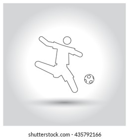 Soccer player icon