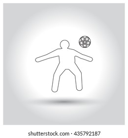 Soccer player icon