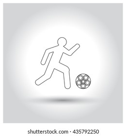 Soccer player icon