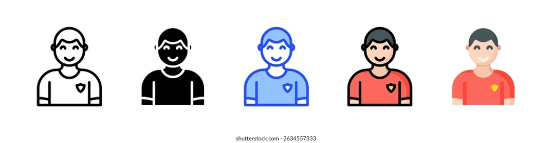 Soccer Player Icon Collection With Multiple Styles