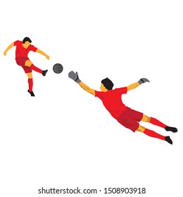 Soccer Player Icon Logo Vector Illustration