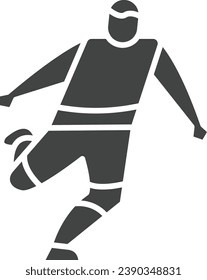 Soccer Player icon vector image. Suitable for mobile application web application and print media.