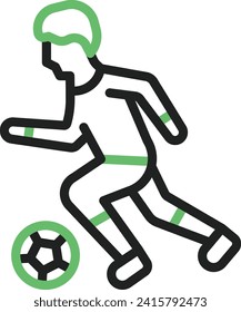 Soccer Player icon vector image. Suitable for mobile application web application and print media.