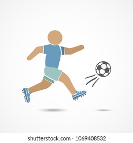 Soccer player illustration