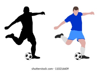 soccer player illustration