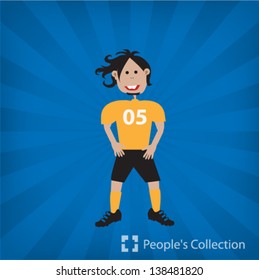 soccer player  illustration