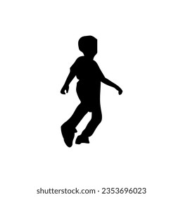 Soccer Player Isolated Vector Silhouette