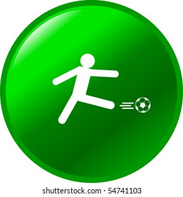 soccer player kick button