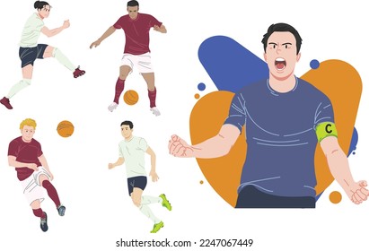 Soccer Player Pack - the act of playing with a ball on the court
