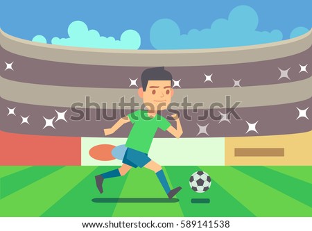 Similar – Image, Stock Photo soccer player Sports