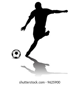 soccer player silhouettes