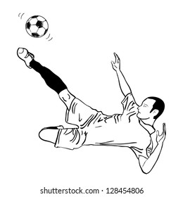 Soccer player sketch