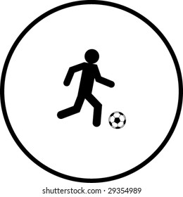 soccer player symbol