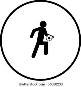 soccer player symbol