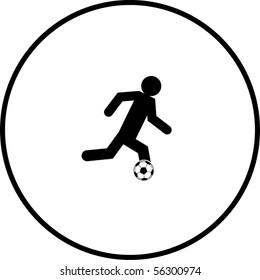 soccer player symbol