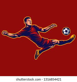 Soccer player vector