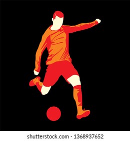 Soccer player - Vector