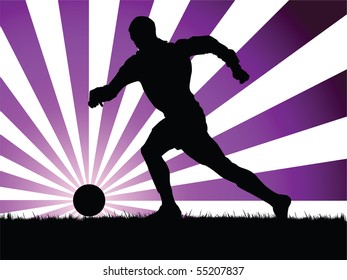 soccer player vector