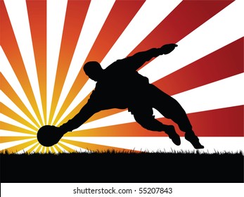 soccer player vector