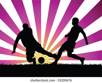 soccer player vector