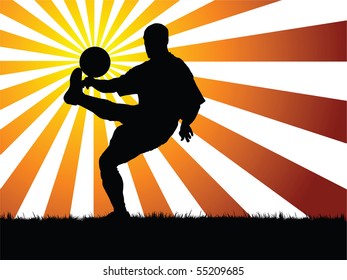 soccer player vector