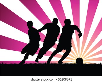 soccer player vector