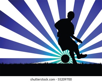 soccer player vector