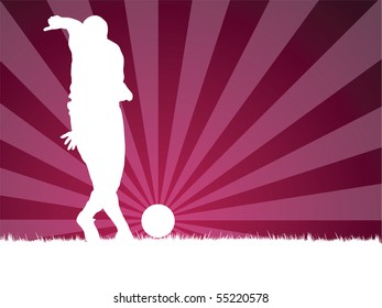soccer player vector