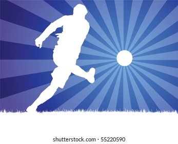 soccer player vector