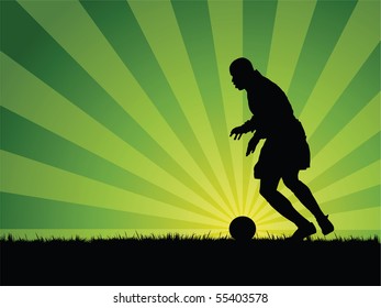 soccer player vector